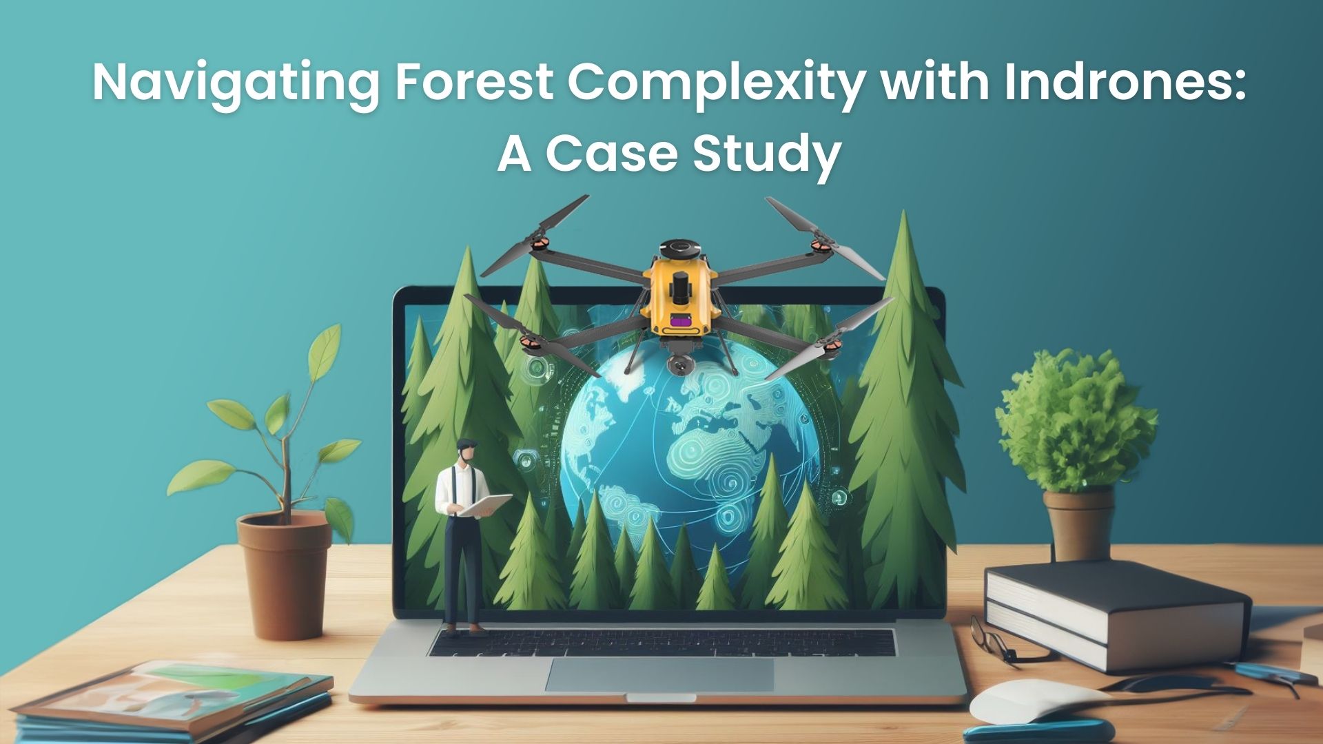 Image containing the title “Navigating Forest Complexity with Indrones: A Case Study 