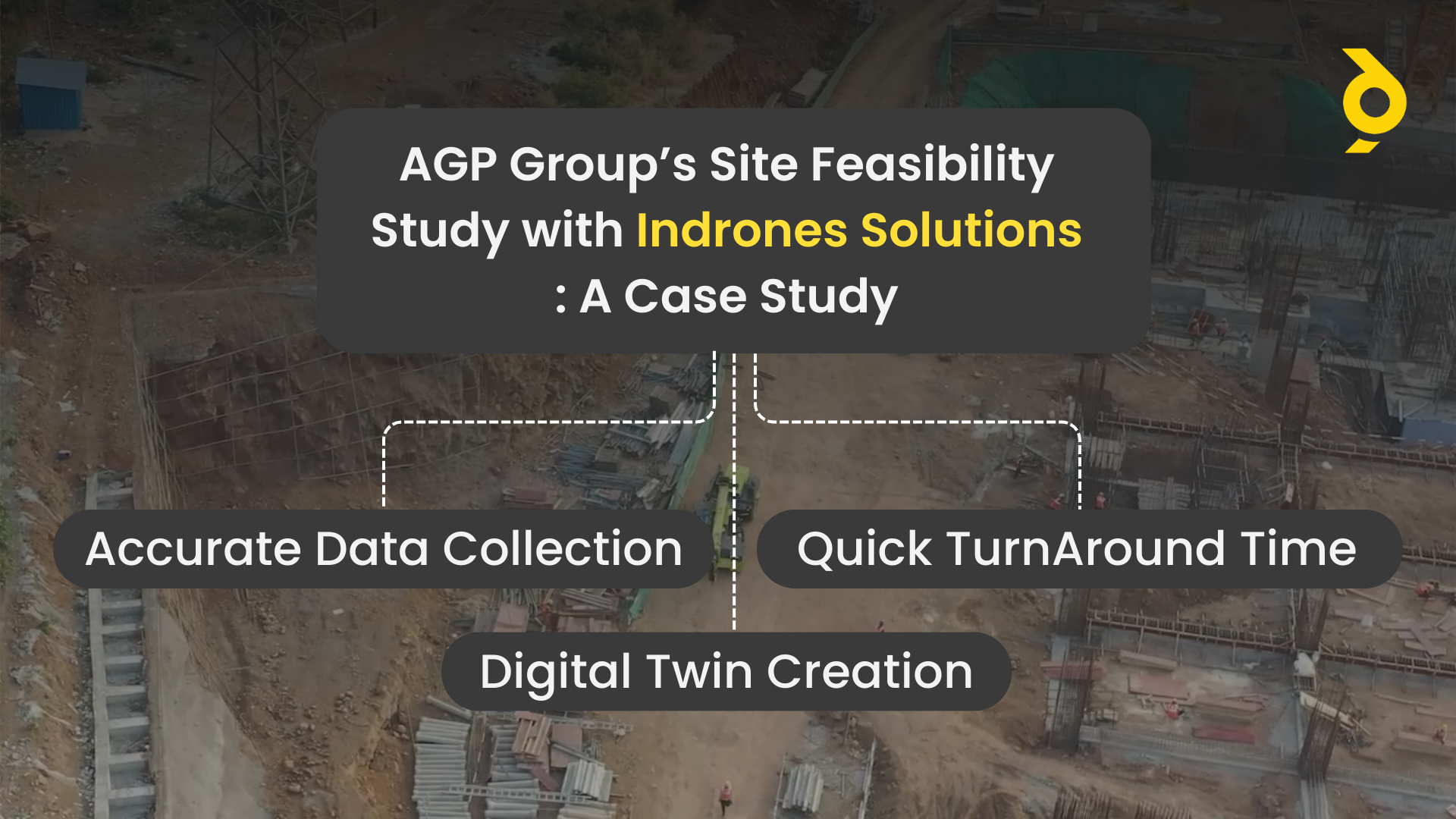 Image containing the title “AGP Group Site Feasibility Study with Indrones Solutions: A Case Study 